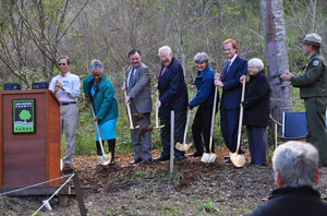 Breaking ground for the new education center